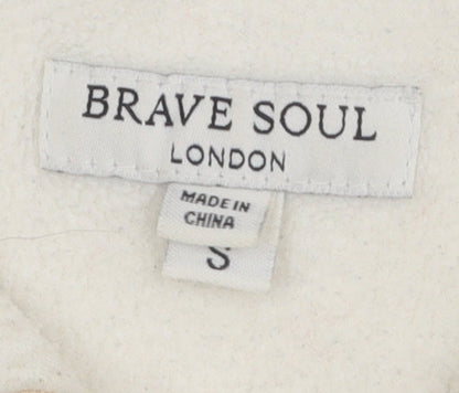 Brave Soul Women's Ivory Pullover Sweatshirt, Size S