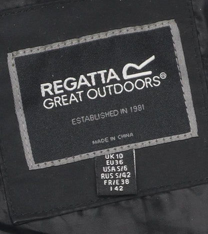 Regatta Women's Black Parka Jacket Size 10