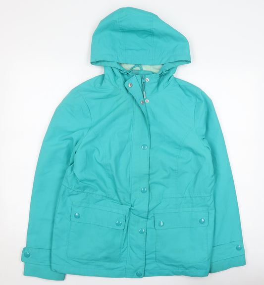 Maine New England Women's Green Parka Jacket, Size 14