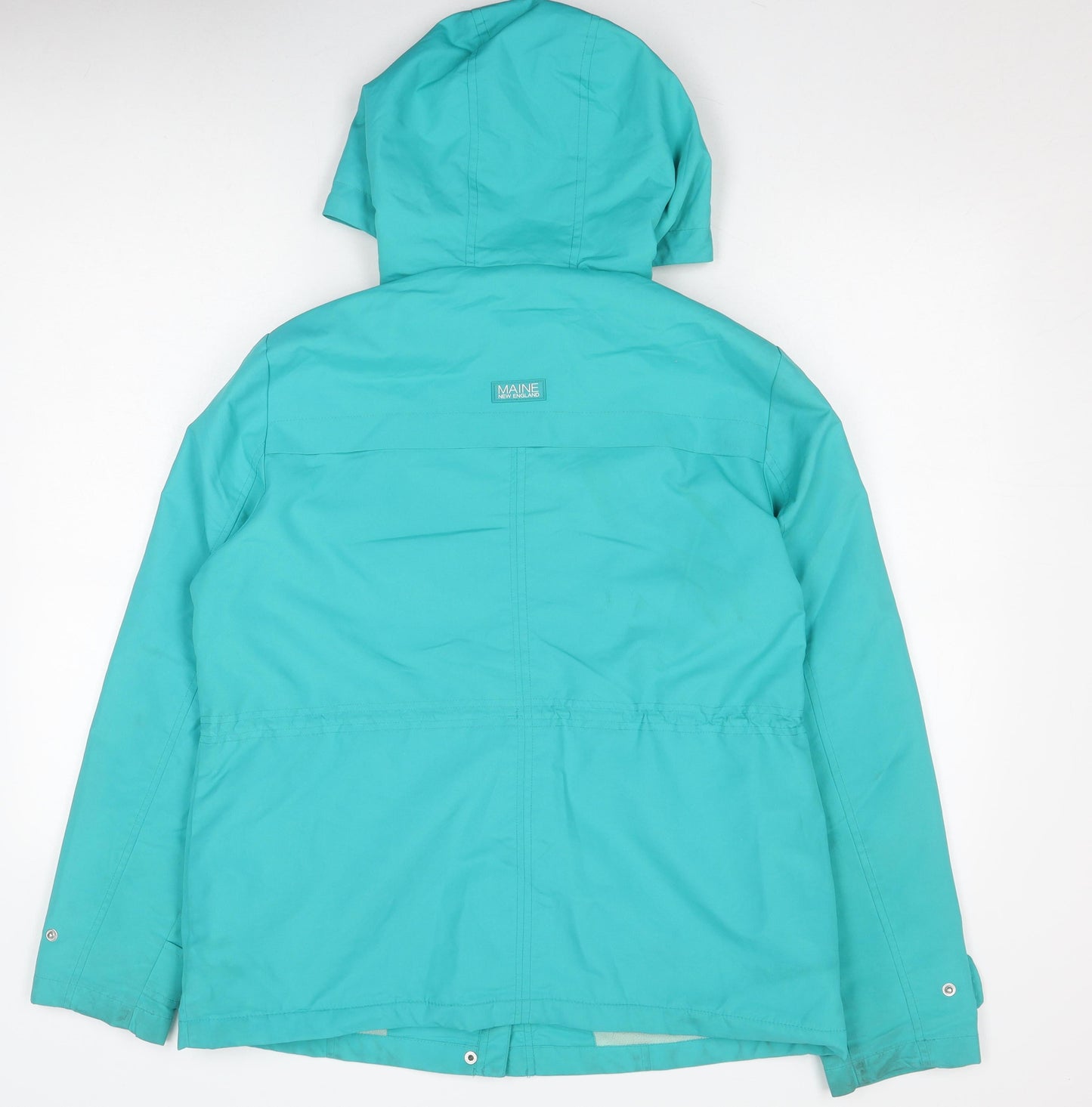 Maine New England Women's Green Parka Jacket, Size 14