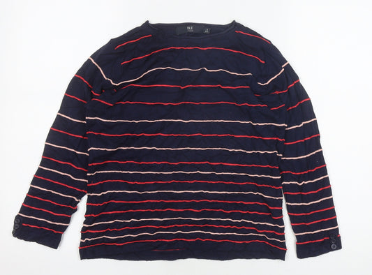 Isle Collection Women's Striped Long Sleeve Blouse - Size 10-12