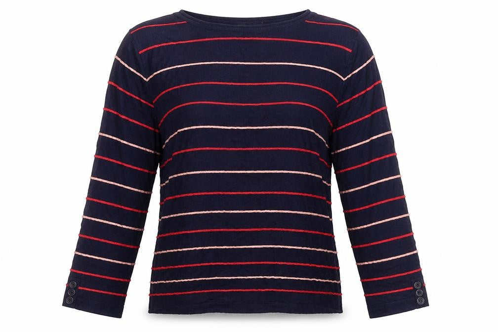 Womens UK Size 10-12 Isle Collection Multicoloured Basic Blouse