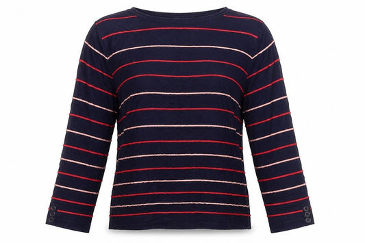 Womens UK Size 10-12 Isle Collection Multicoloured Basic Blouse