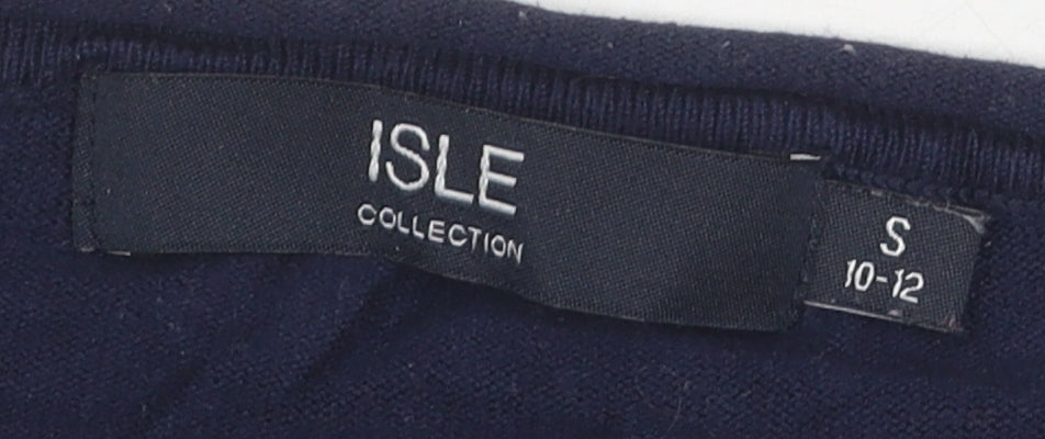 Womens UK Size 10-12 Isle Collection Multicoloured Basic Blouse