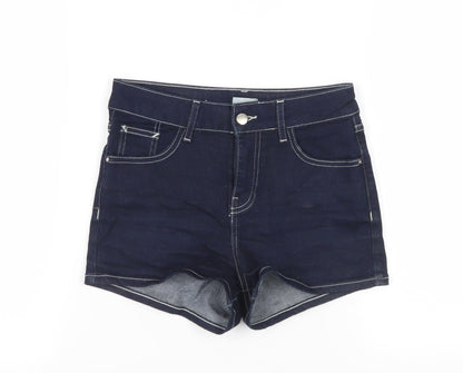 River Island Women's Blue Size 8 Denim Shorts