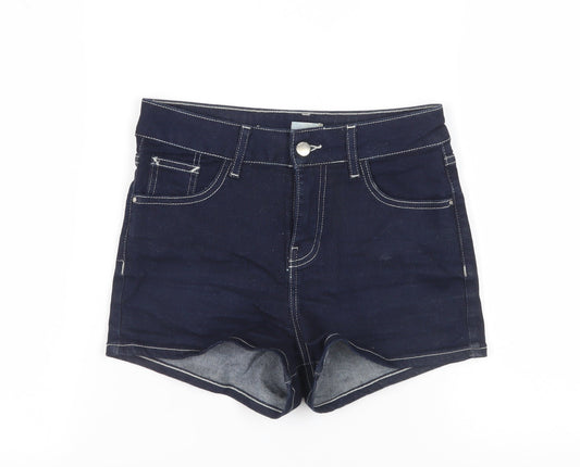River Island Women's Blue Size 8 Denim Shorts