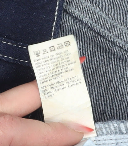 River Island Women's Blue Size 8 Denim Shorts