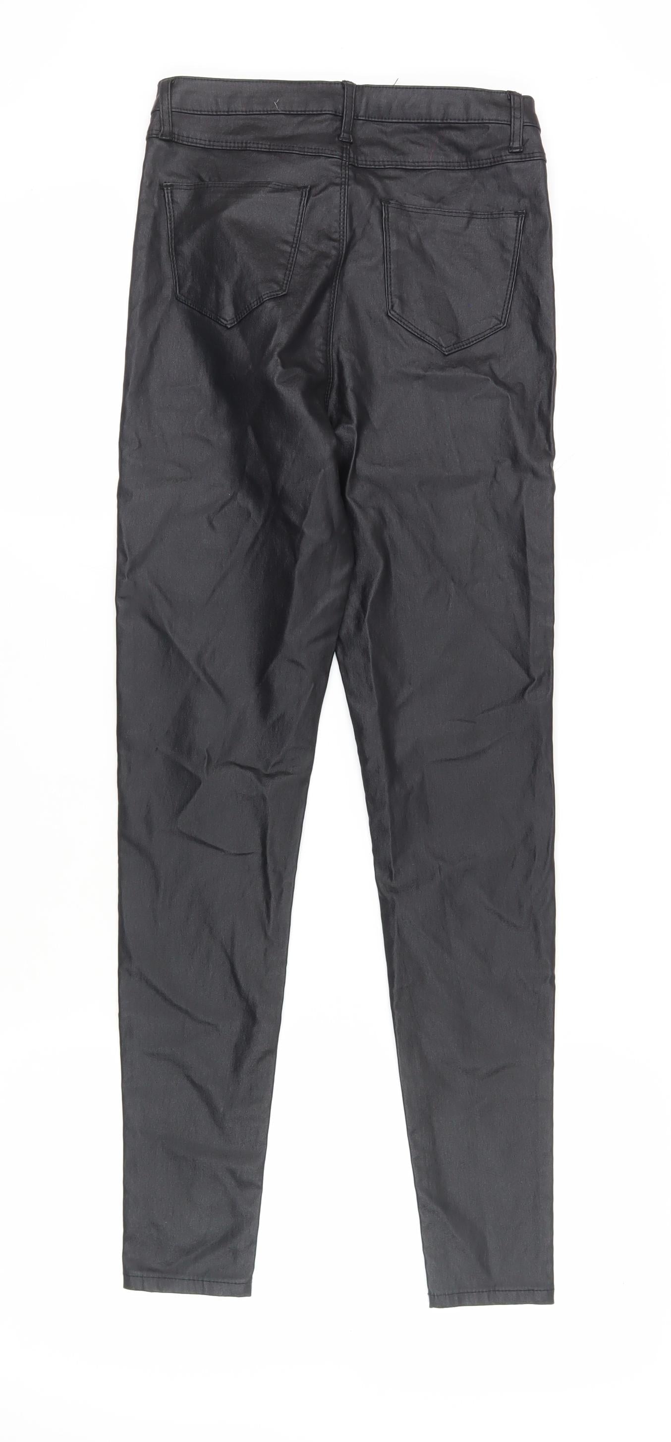 Womens UK Size 10 Quiz Regular Fit  Black Trousers