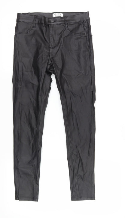 Womens UK Size 10 Dorothy Perkins Slim Fit Jegging Black Trousers