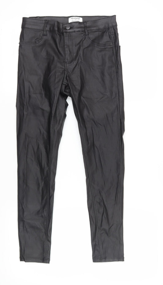 Womens UK Size 10 Dorothy Perkins Slim Fit Jegging Black Trousers