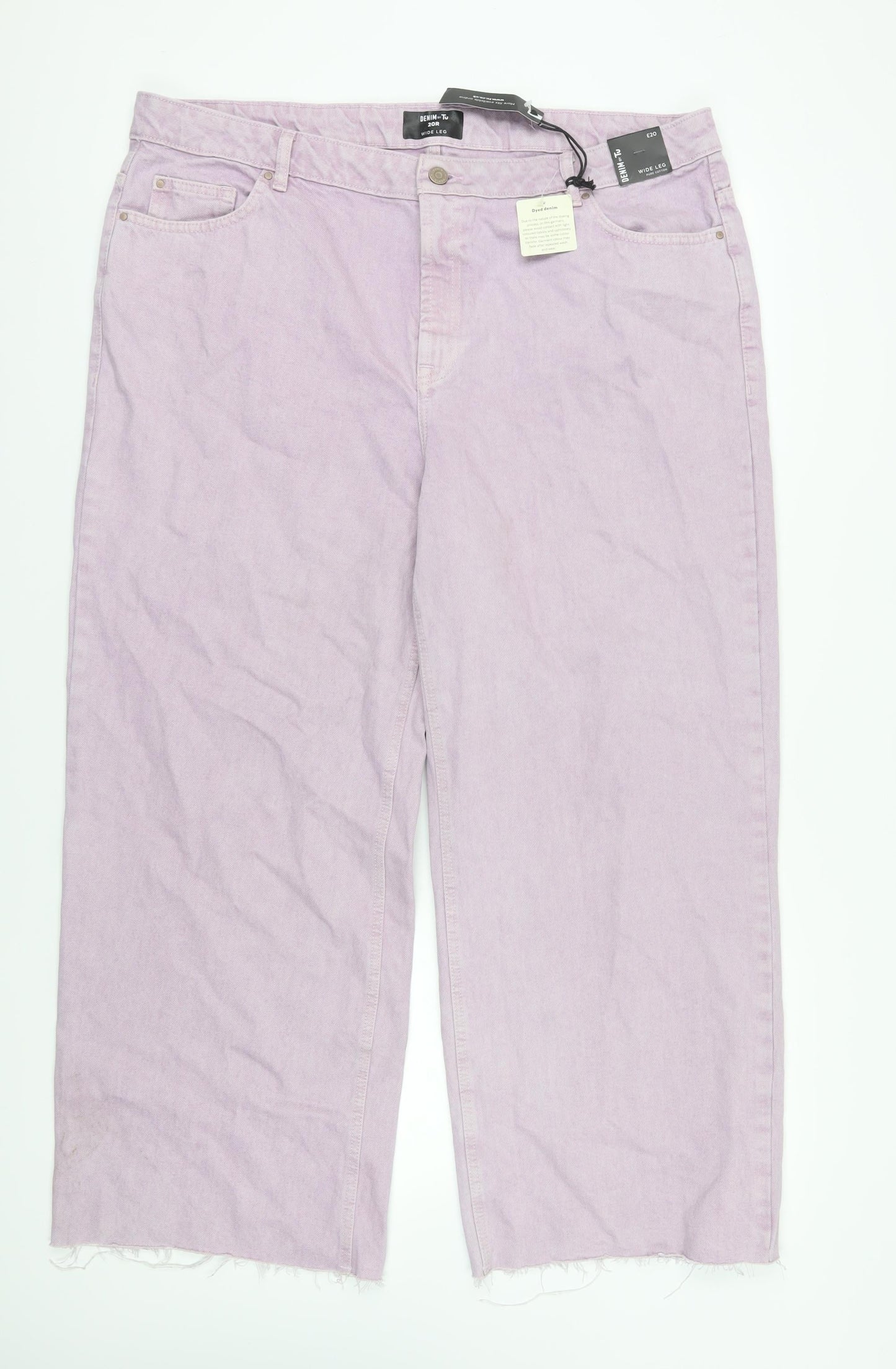 Tu Women's Purple Wide-Leg Jeans Size 20