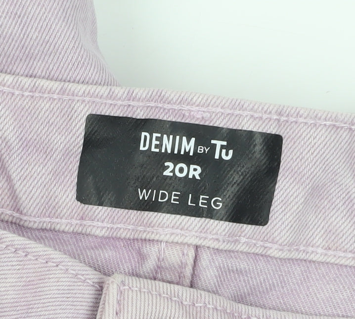 Tu Women's Purple Wide-Leg Jeans Size 20
