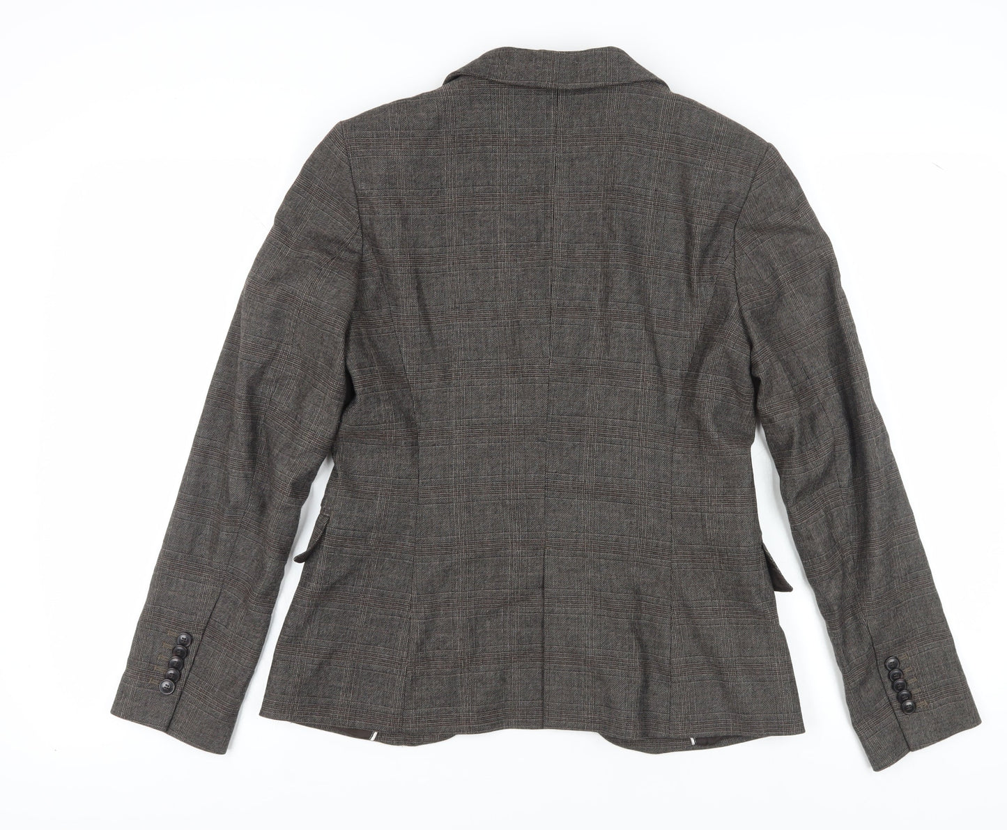 Zara Women's Brown Blazer, UK 12, Classic Notch Lapel