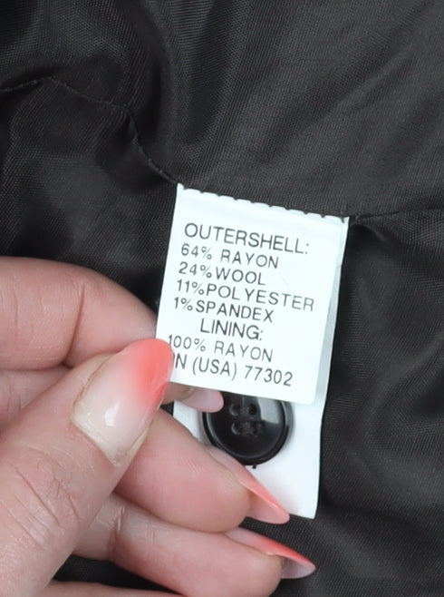 Zara Women's Brown Blazer, UK 12, Classic Notch Lapel