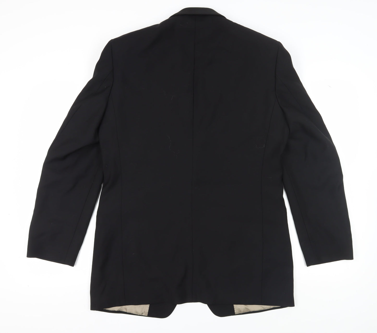 Mens UK Size 40 Marks and Spencer Regular Black Suit Tuxedo