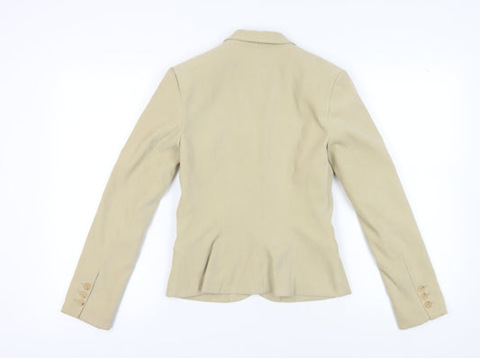 H&M Women's Beige Blazer - Size 8, Business Chic