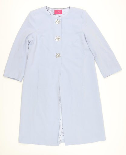 Womens UK Size 14 Together Blue Overcoat