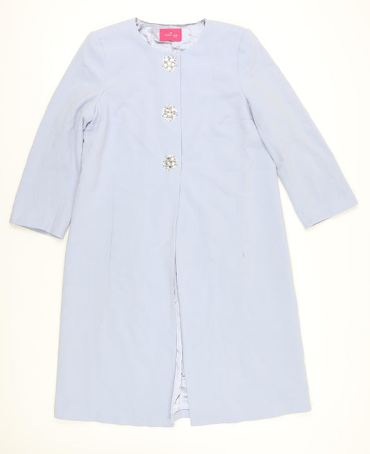 Womens UK Size 14 Together Blue Overcoat