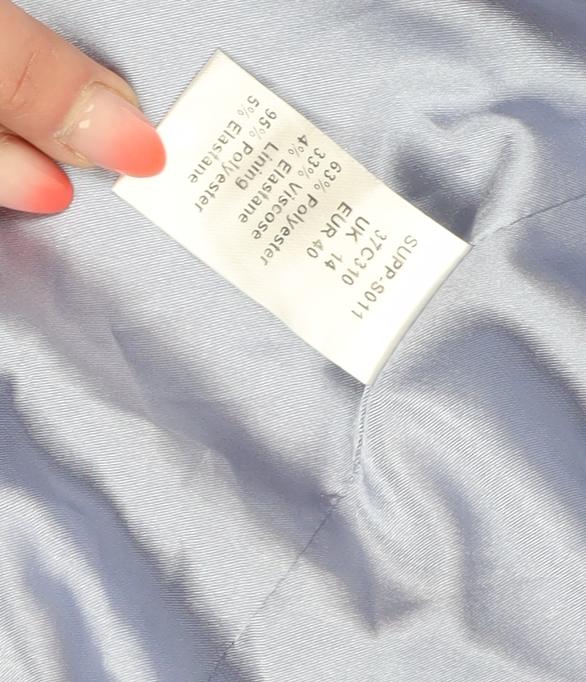 Womens UK Size 14 Together Blue Overcoat