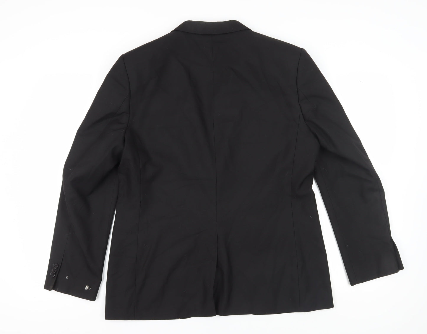 Mens UK Size 44 River Island Regular Black Suit Jacket