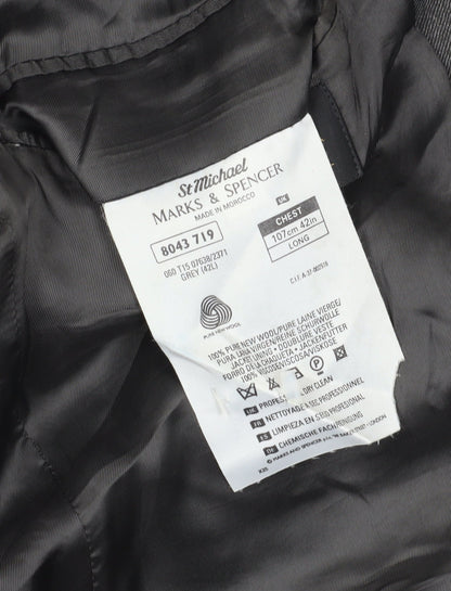 Mens UK Size 42 Marks and Spencer Regular Grey Suit Jacket