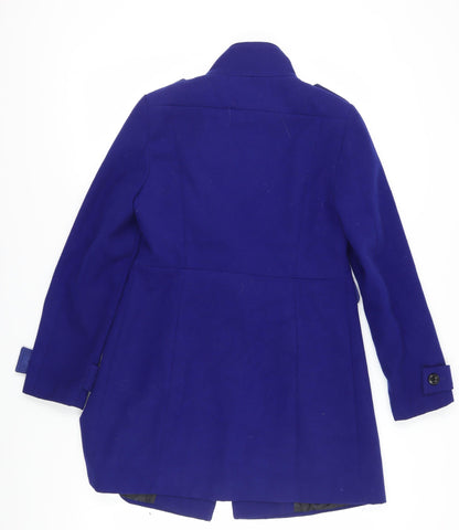 Womens UK Size 8 Marks and Spencer Blue Pea Coat