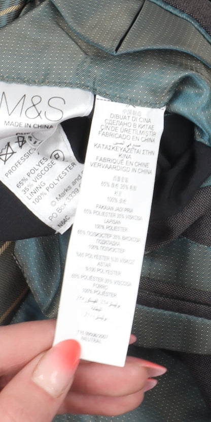 Mens UK Size 36 Marks and Spencer Regular Grey Suit Jacket