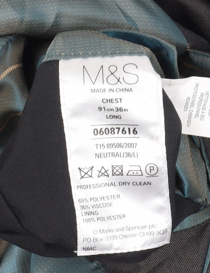 Mens UK Size 36 Marks and Spencer Regular Grey Suit Jacket