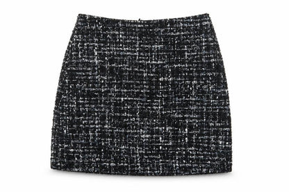 Womens UK Size 10 Warehouse Straight & Pencil Tweed Skirt