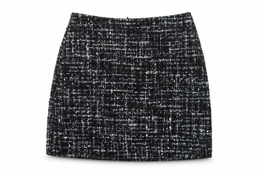 Womens UK Size 10 Warehouse Straight & Pencil Tweed Skirt