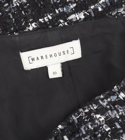 Womens UK Size 10 Warehouse Straight & Pencil Tweed Skirt