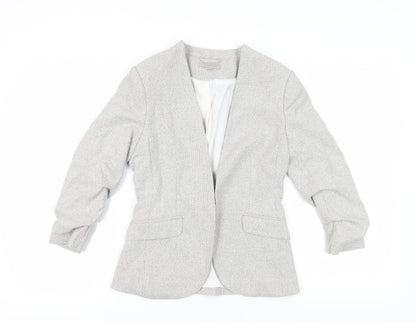 H&M Grey Womens Blazer, Size 8, Regular Fit