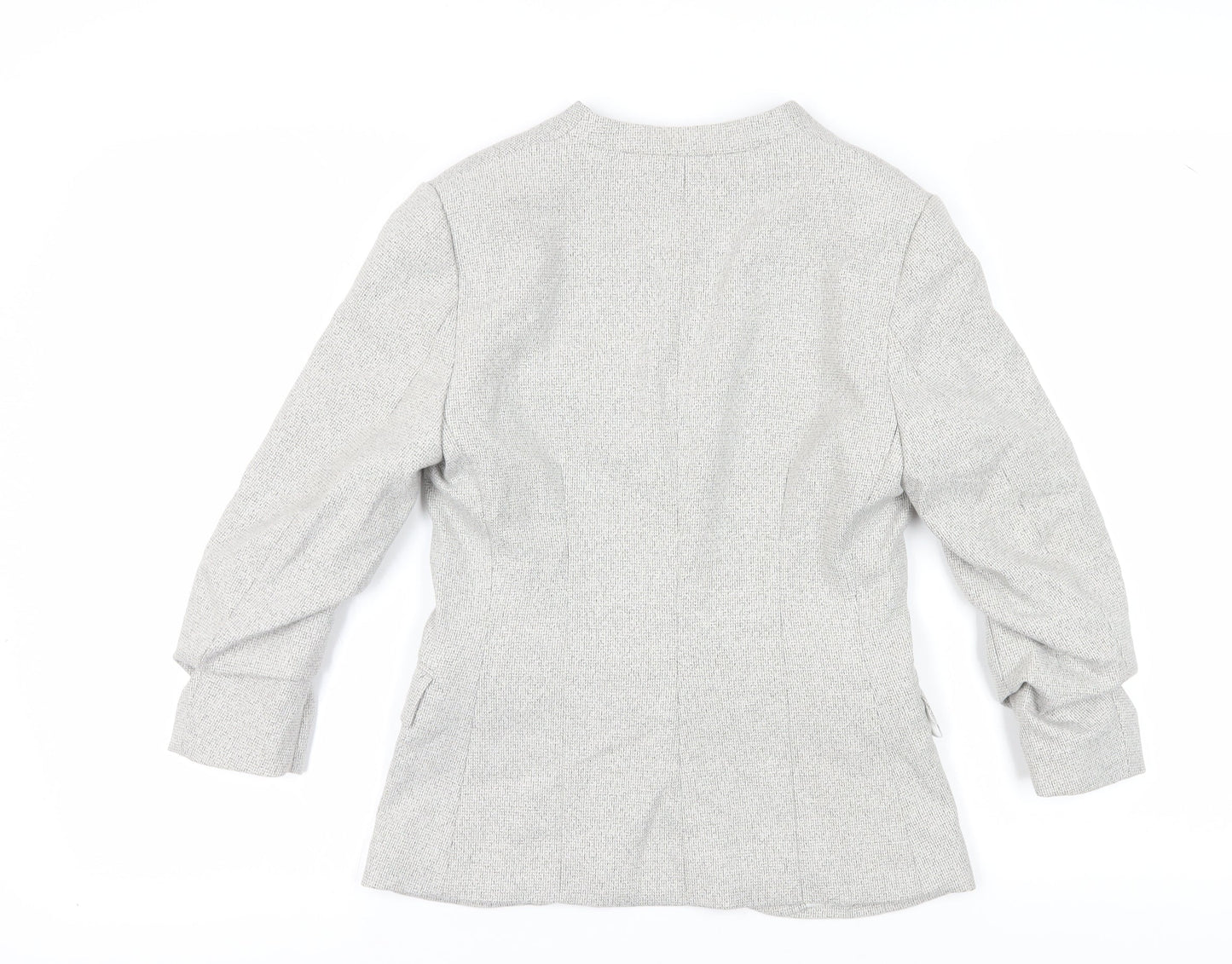 H&M Grey Womens Blazer, Size 8, Regular Fit