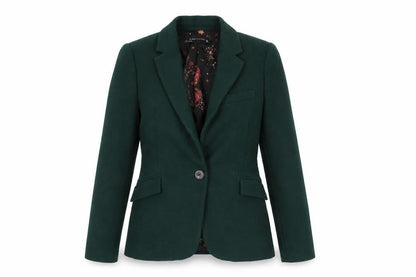 Womens UK Size 3 Zara Regular Green Blazer
