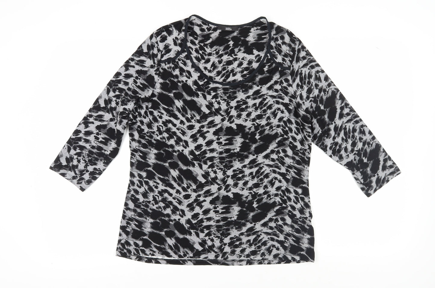 Womens UK Size 14 Marks and Spencer Grey  Blouse
