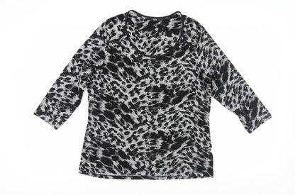 Womens UK Size 14 Marks and Spencer Grey  Blouse