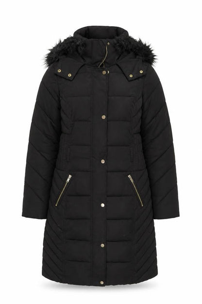 Womens UK Size XS Oasis Black Puffer Jacket