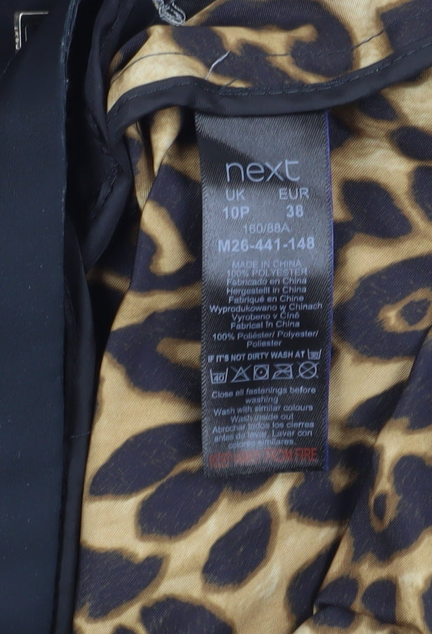 Next Women's Black Military Jacket Size 10 Plus