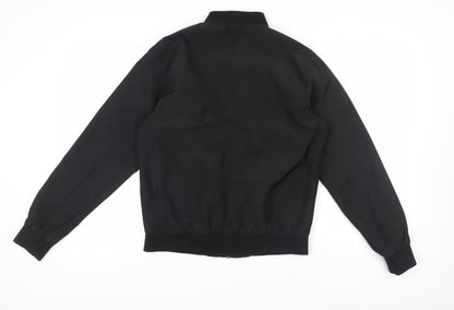 Mens UK Size M Topman Black Bomber Jacket