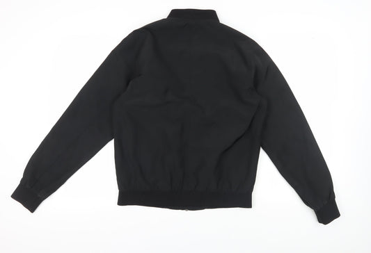Mens UK Size M Topman Black Bomber Jacket