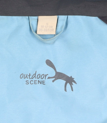 Outdoor Scene Women's Blue Rain Coat Size 10-12