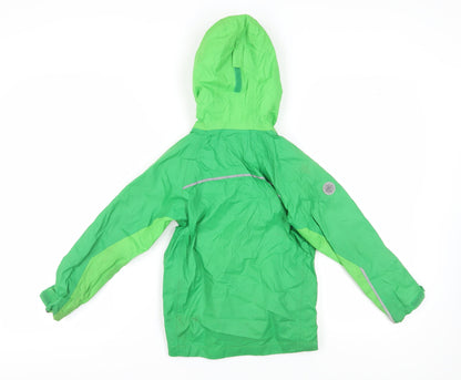 Higear Girls Green Windbreaker Jacket Age 7-8 Years