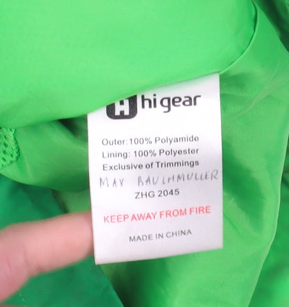 Higear Girls Green Windbreaker Jacket Age 7-8 Years