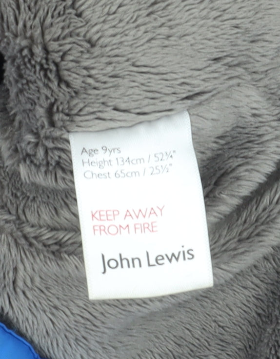 John Lewis Boys Blue Puffer Jacket with Hood, 9 Years