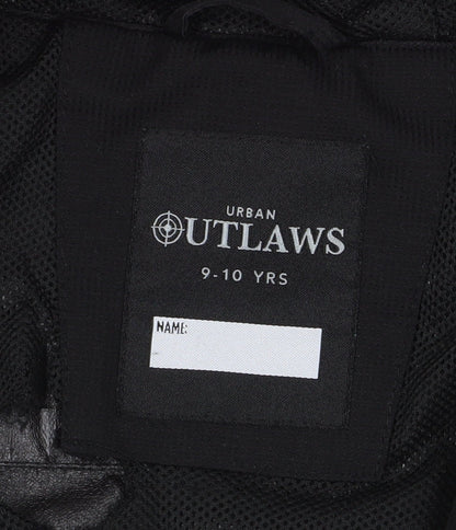 Urban Outlaws Boys Black Hooded Jacket 9-10Y