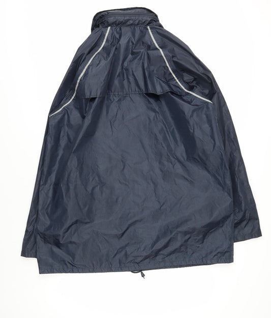 Mens UK Size XL Harley James Blue Rain Coat