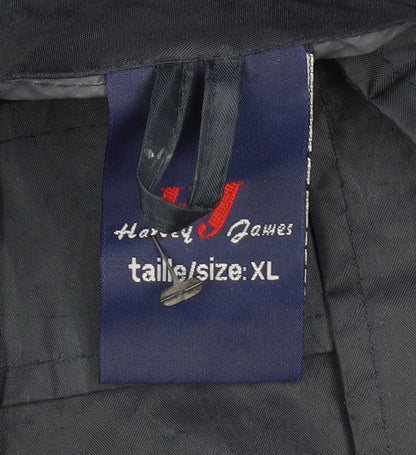 Mens UK Size XL Harley James Blue Rain Coat