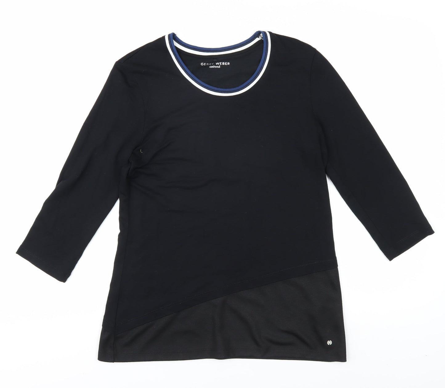 Womens UK Size 8 Gerry Weber Black Basic T-Shirt