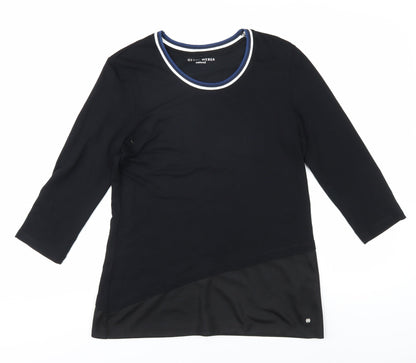 Womens UK Size 8 Gerry Weber Black Basic T-Shirt