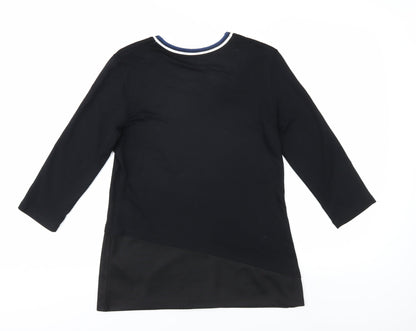 Womens UK Size 8 Gerry Weber Black Basic T-Shirt